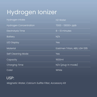 Hydrogen Ionizer - 1500ml