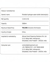 Nafion N115 Membrane in Hydrogen Generators. Hydrogen Water Bottle Cycle Time. 3, 5, 10 Min. 2 Litre Hydrogen Water Pitcher/Bottle India. 