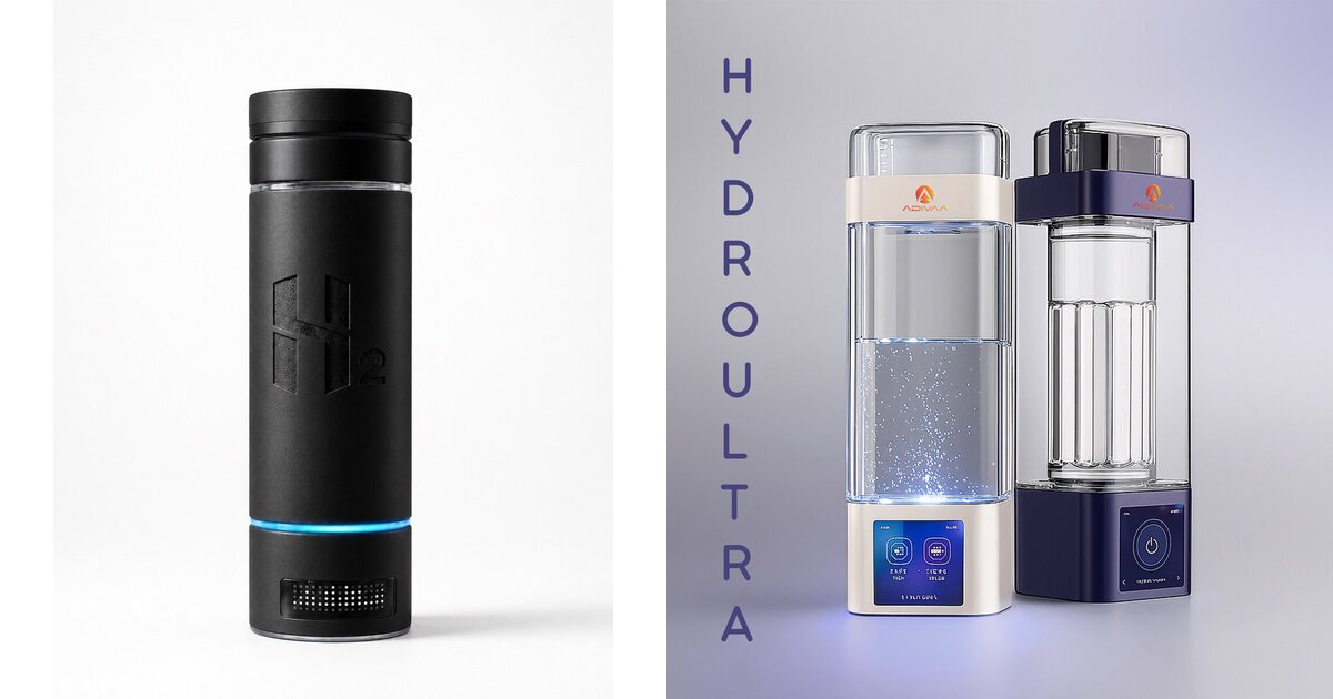 Adivaa HydroMax and HydroUltra hydrogen water bottles