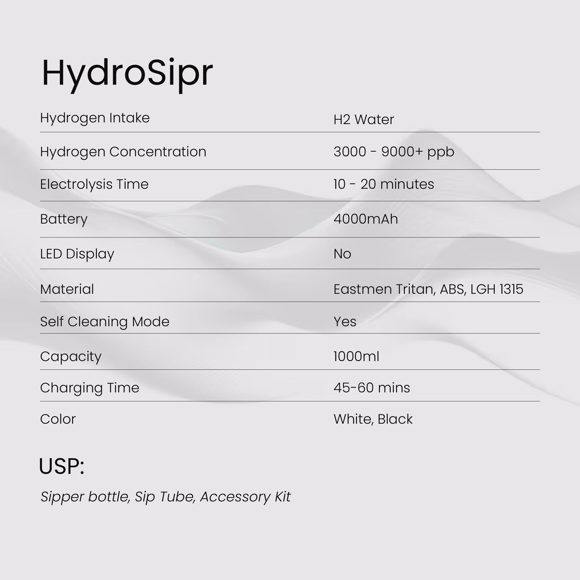 HydroSipr - 1000ml