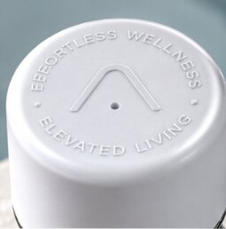 The embossed white HydroGo cap