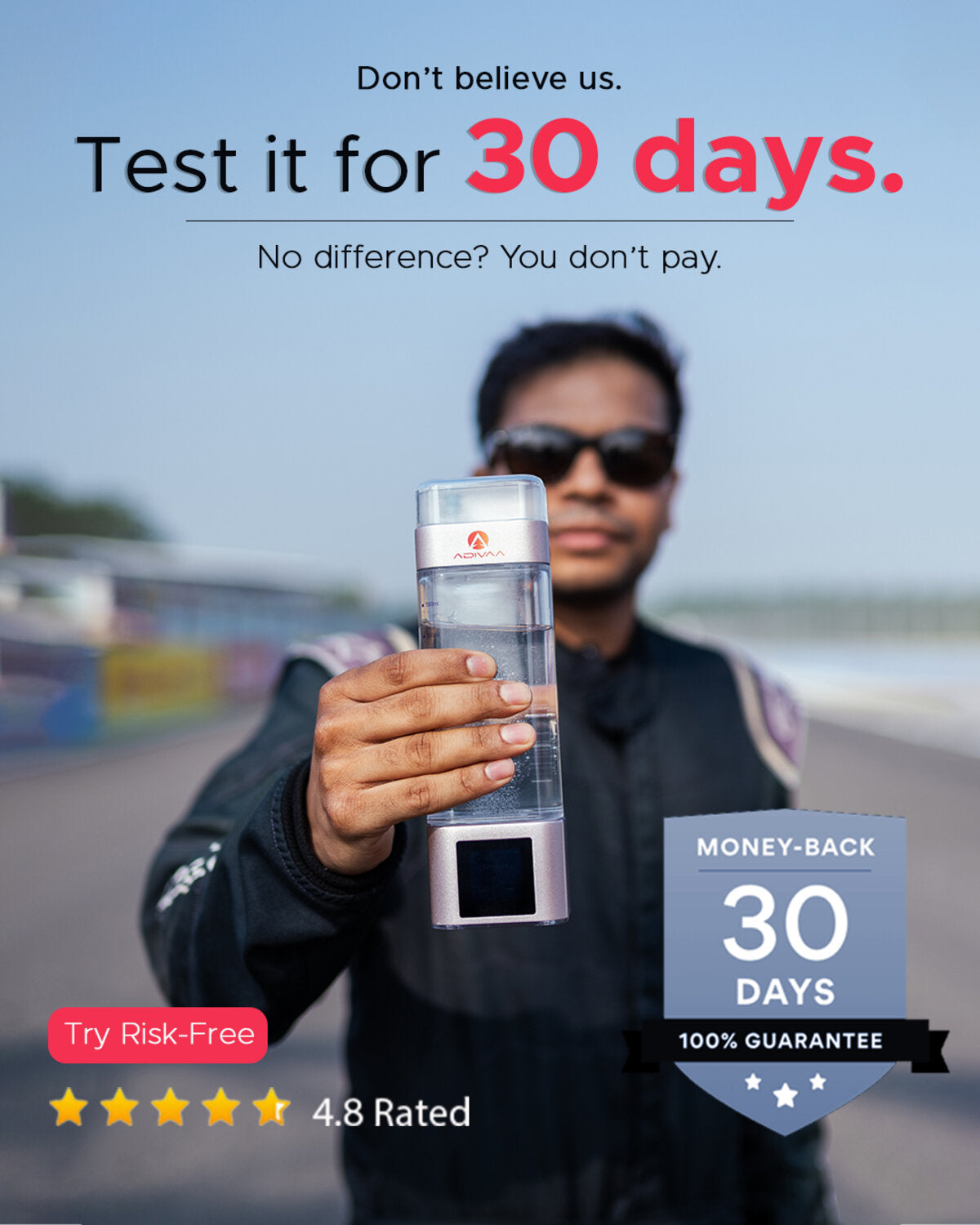 Don't believe us. Test it for 30 days. No difference? You don't pay