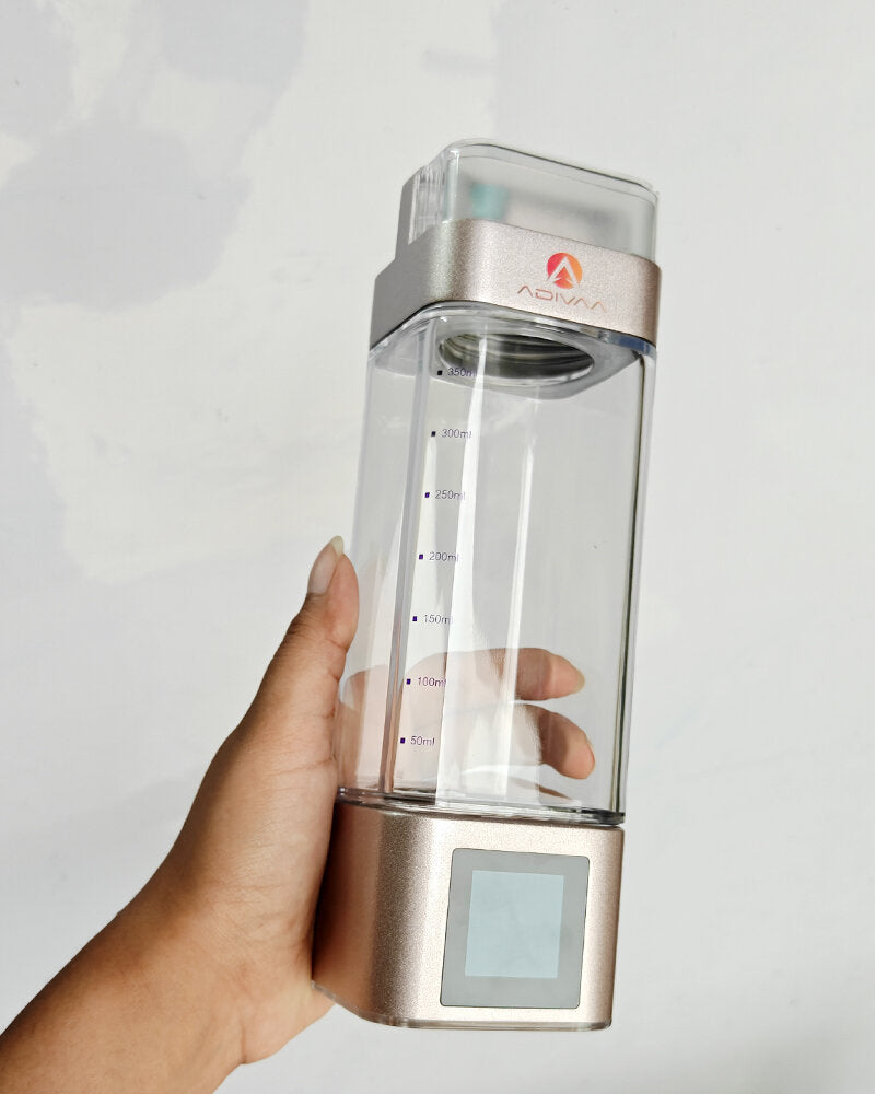 The HydroUltra held up to the light, water crystal clear