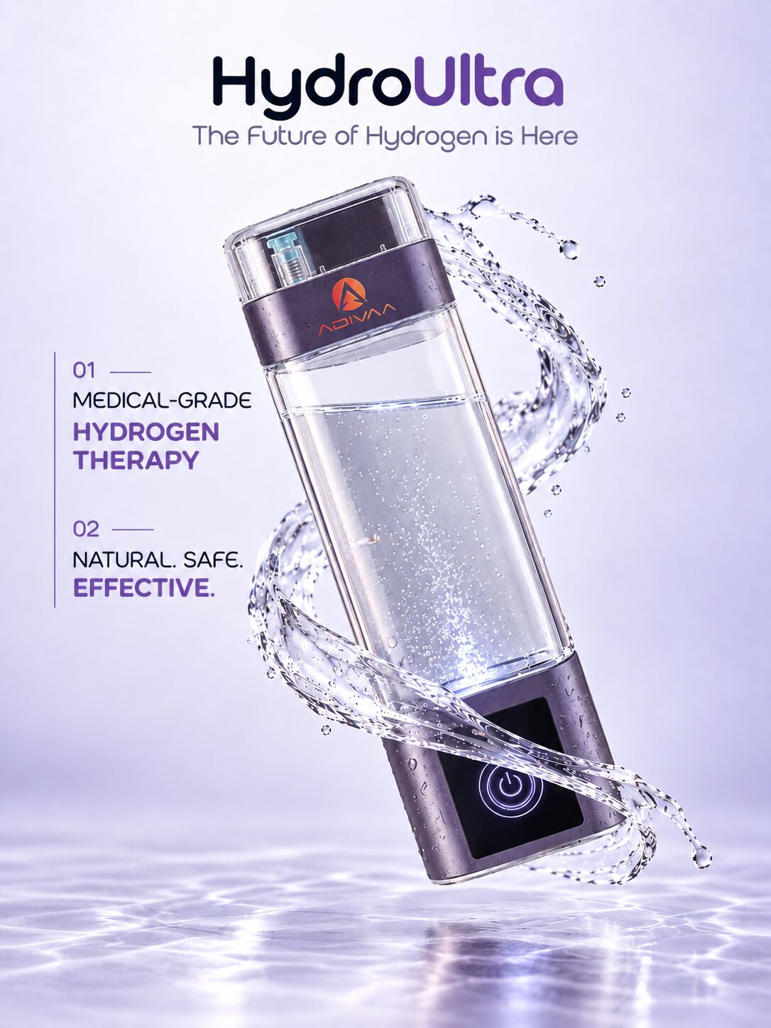 HydroUltra, the future of hydrogen is here: medical-grade hydrogen therapy, natural, safe, effective