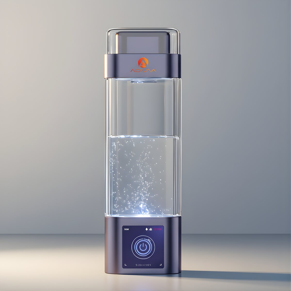 Adivaa HydroUltra 400 ml hydrogen water bottle, studio shot in the selected finish