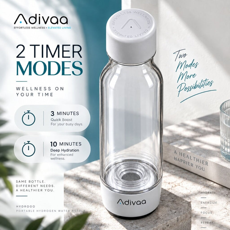 Two timer modes: 3 minutes Quick Boost, 10 minutes Deep Hydration