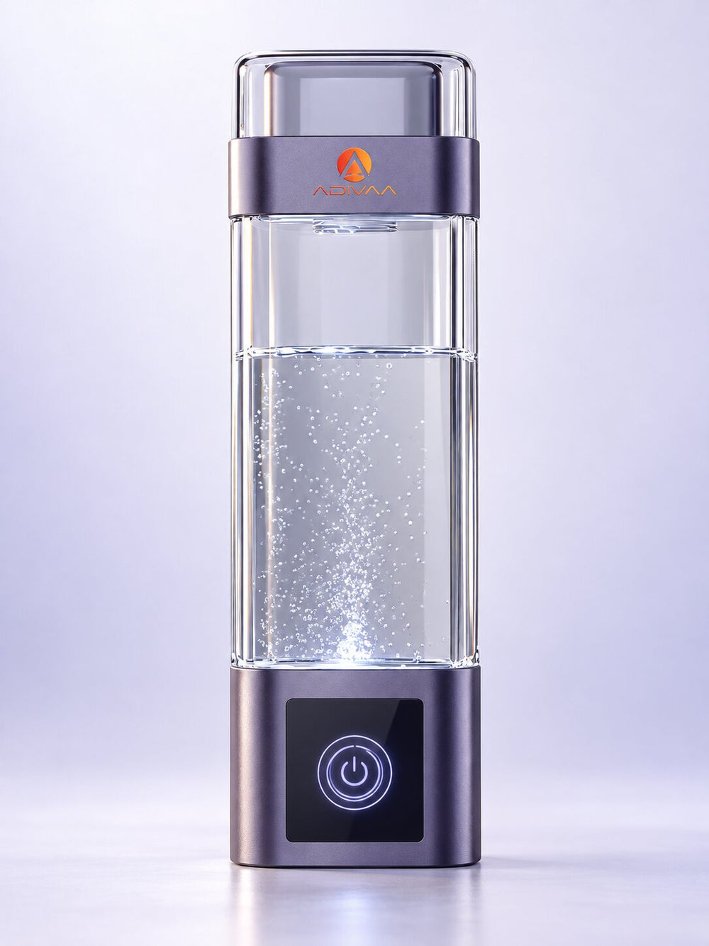 Adivaa HydroUltra 400 ml hydrogen water bottle, studio shot in the selected finish